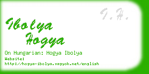 ibolya hogya business card